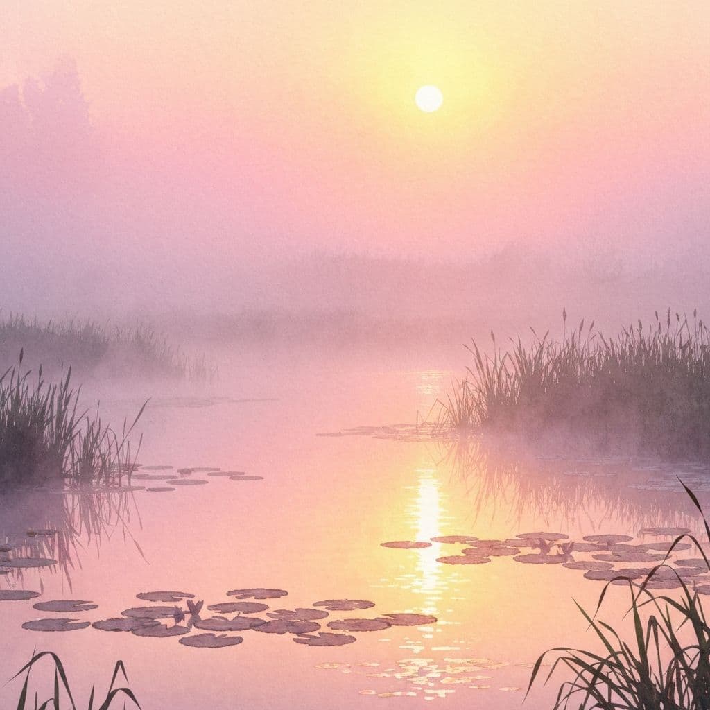 Рассвет на пруду — 3